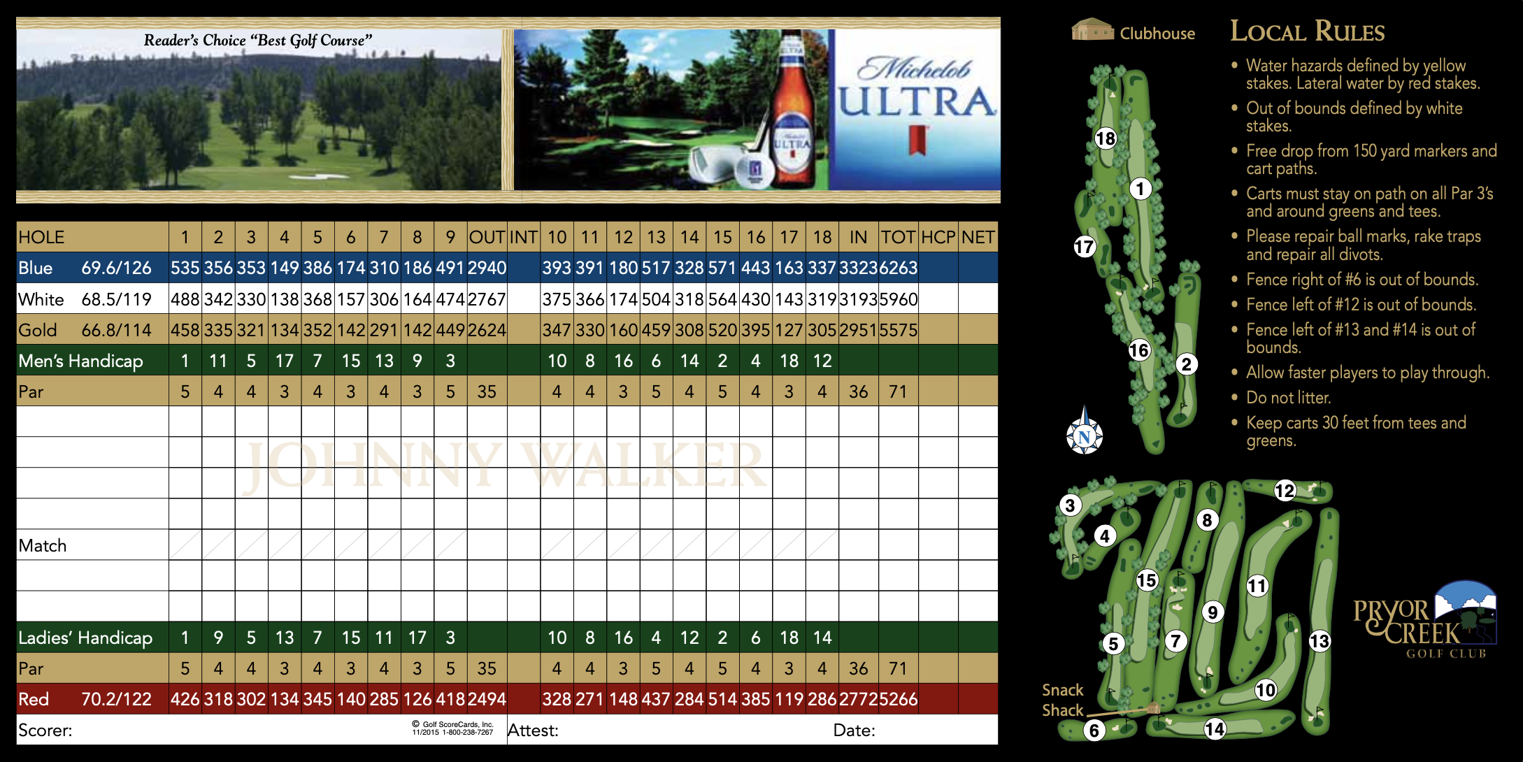 Johnny Walker Course Pryor Creek Golf Club